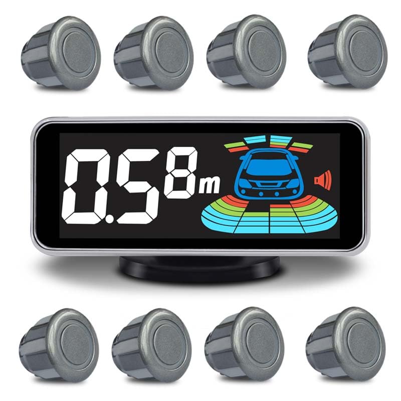 Car Parking Sensors Kit Reverse Radar parktronic System Auto Electronics Vehicle Back Assistant Reverse 8 Sensor