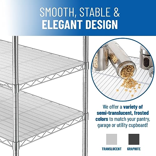 Set of 4 Shelf Liners for Wire Shelf Liner (24 Sq Ft)