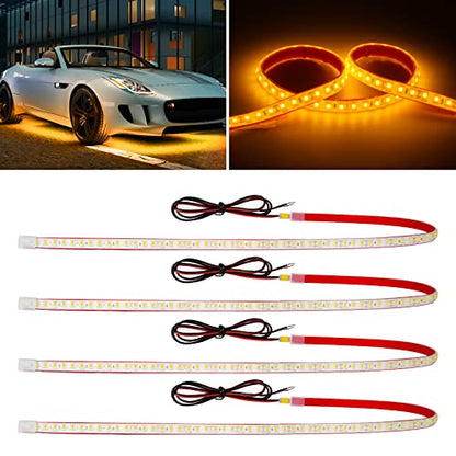 Amber Led Strip Lights (4 Count)