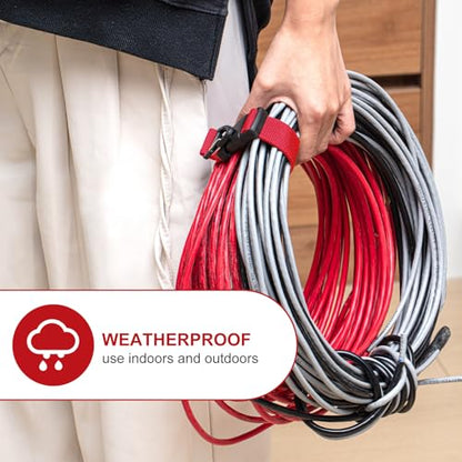 6 Pack Adjustable Extension Cord Holder Straps (6 Count)