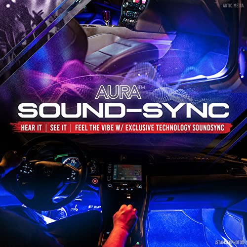 Aura Double Glow RGB Interior Show Car Lights with Remote Control