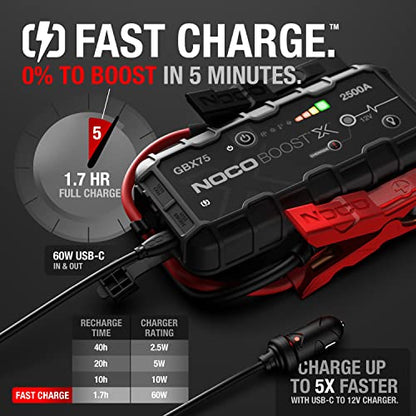 Boost GBX75 2500A UltraSafe Jump Starter