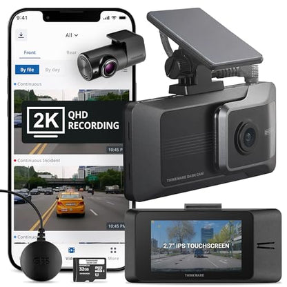 ARC Dash Cam 2K QHD Front and Rear