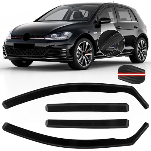 in Channel Rain Guards Fit for Volkswagen Golf MK7 Hatchback 2015 (4 Count)