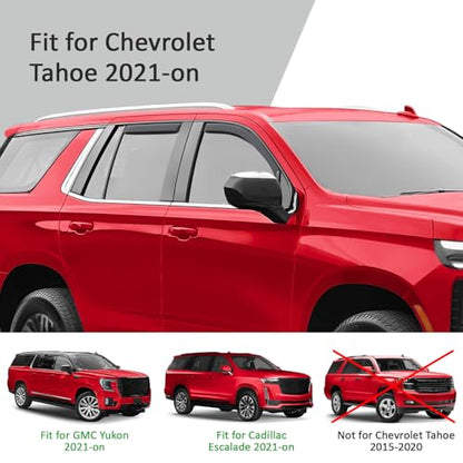 in Channel Extra Durable Rain Guards for Chevrolet