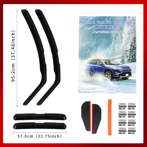 4PCS in Channel Window Rain Guards Fit for Chevrolet (4 Count)