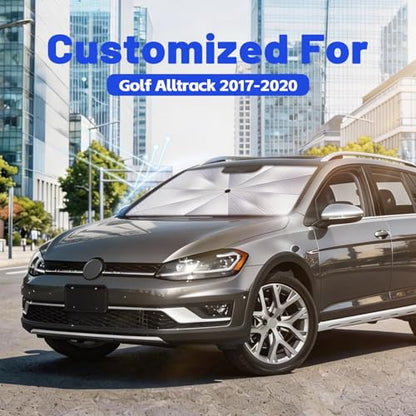 Car Windshield Sun Shade Umbrella for Volkswagen Golf Alltrack 2017