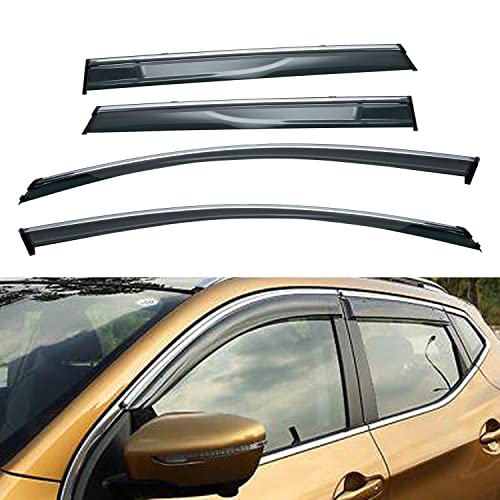 Window Visor Rain Guards Compatible with 2017 (4 Count)