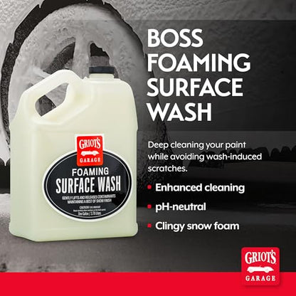 BOSS Foaming Surface Wash for Car Cleaning and Detailing (128 Fl Oz)