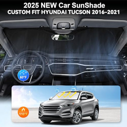 Windshield Sunshade for Hyundai Tucson 2016 2017 2018 2019 2020 2021 Shades
