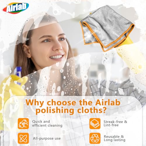 Glass Polishing Streak Free Miracle Cleaning Cloth (6 Count)