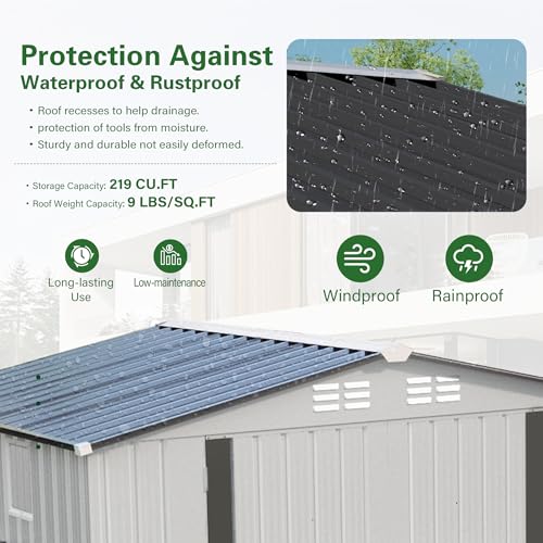 8 x 6 FT Outdoor Storage Shed
