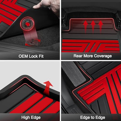 Rubber Floor Mats for Nissan Rogue 2021