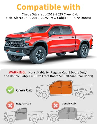 in Channel Extra Durable Rain Guards for Chevy Silverado (4 Count)