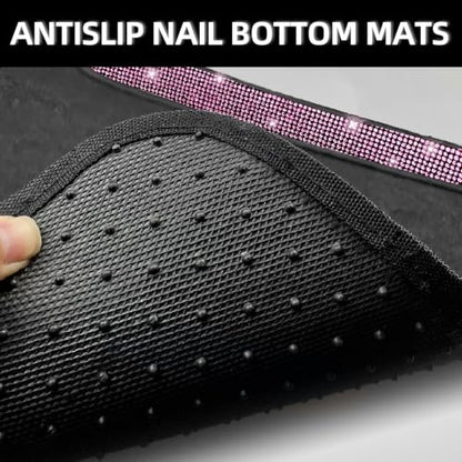 Pink Bling Car Floor Mats Full Set