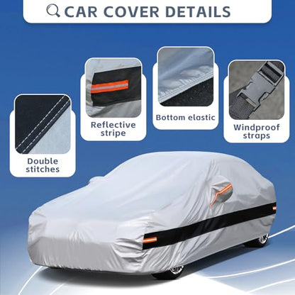 10 Layers Sedan Car Cover Custom Fit for Honda Civic