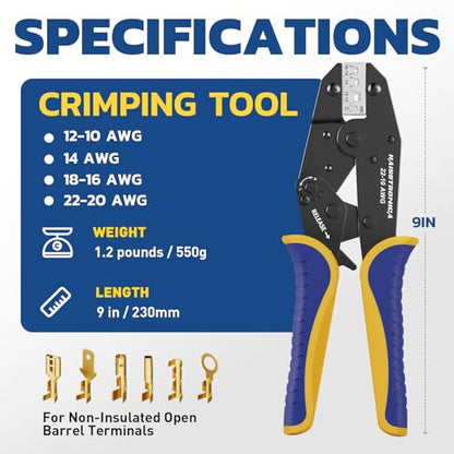 Crimping Tool for Open Barrel Terminals