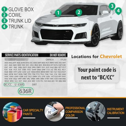 Touch Up Paint for Chevrolet Red Hot
