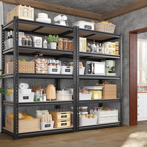 2 Pack Storage Shelves Adjustable and Wobble (2 Count)