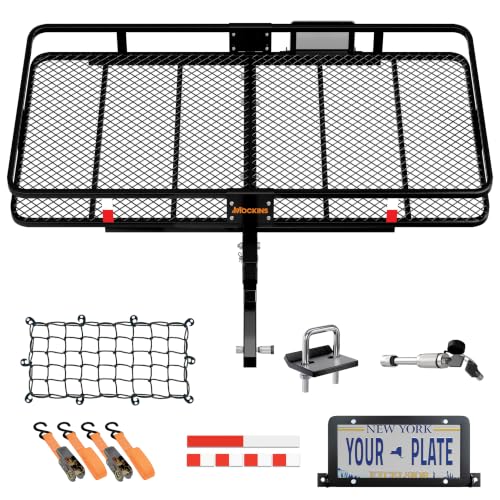 60"x24"x6" XL Heavy Duty Trailer Hitch Cargo Carrier w