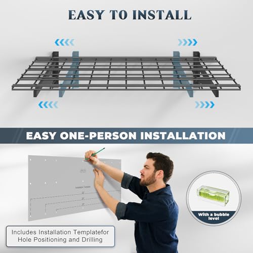 2 Pack Garage Shelving Wall Mounted
