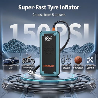 W160 5000A Jump Starter with Air Compressor 150PSI