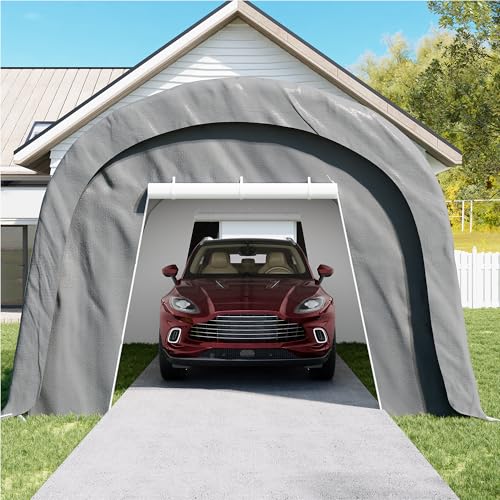 10×20 FT Storage Shelter Outdoor Round Carport