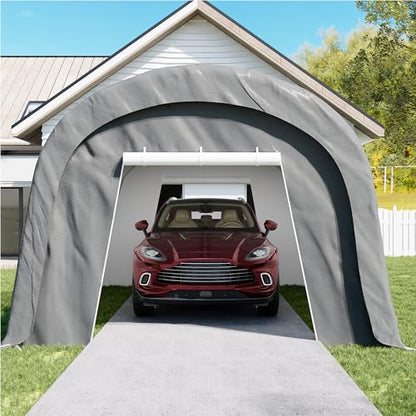 10×20 FT Storage Shelter Outdoor Round Carport