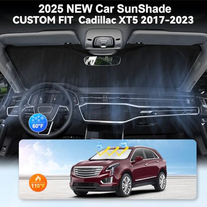 Custom fit XT5 Windshield Sunshade for 2017