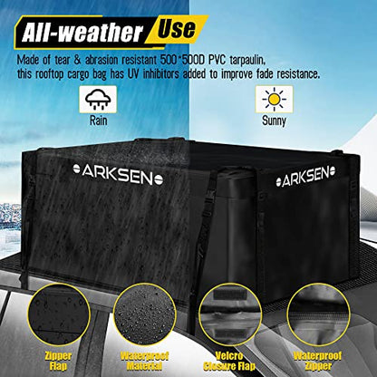 Roof Top Luggage Storage Bag for 43" x 39" Roof Baskets Waterproof 14.5 Cubic Feet