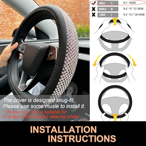 Bling Comfy Steering Wheel Cover for Tesla Model Y