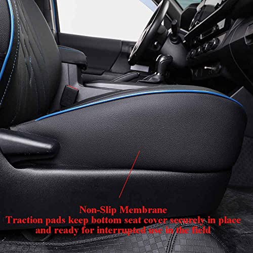 Tacoma Seat Covers Custom Fit for Toyota Tacoma 2016 2017 2018 2019 2020 2021 2022 2023 Double Cab