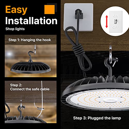 200W LED High Bay Light (4 Count)