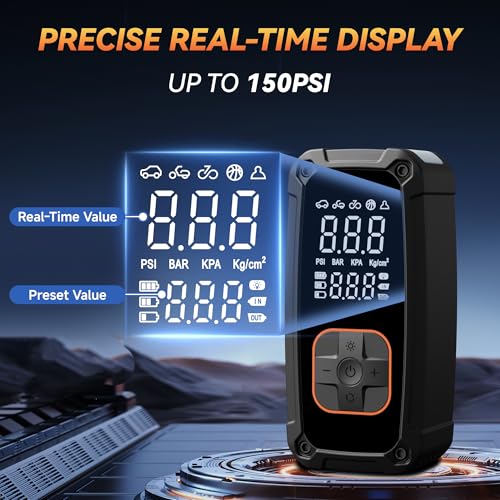 Tire Inflator Portable Air Compressor (72 Count)