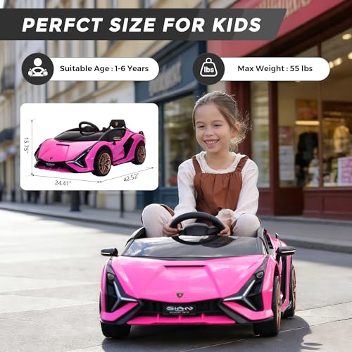 Licensed Lamborghini SIAN Kids Electric Ride On Car by TOBBI
