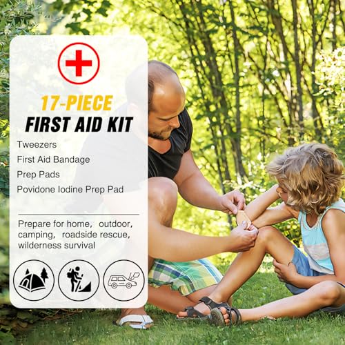 Car Roadside Emergency Kit with Jumper Cables Repair Tool Sets