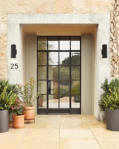 Cylinder Outdoor Wall Sconce Lights (2 count)