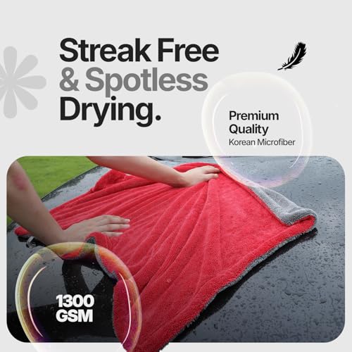 Crystal Clean 1300 GSM Car Drying Towel