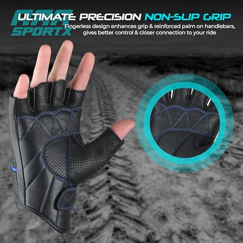 Motorcycle Gloves Men's Leather Motorbike Gloves Touchscreen Function