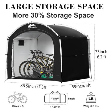 Outdoor Waterproof Bike Storage Tent Shed for 2