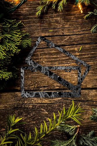 Topographic Map License Plate Frames