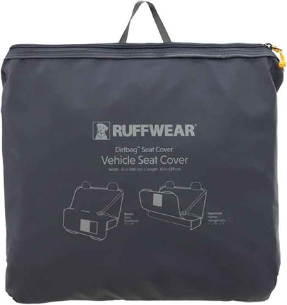 Ruffwear, Dirtbag Dog Car Seat Cover, 300D Heavy Duty Waterproof Scratch Proof Nonslip Hammock or Bench, Durable Machine Washable, Back Seat Protector for Cars, SUVs & Trucks, Basalt Gray