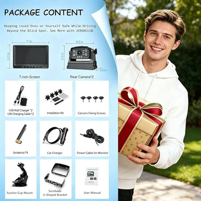 Magnetic Wireless RV Backup Camera System (2 Count)