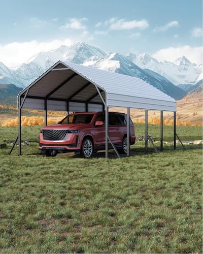 13 ft x21 ft x11 ft Oversized Metal Carport