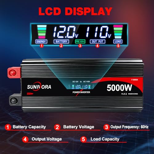 5000 Watt Power Inverter 12V to 110V