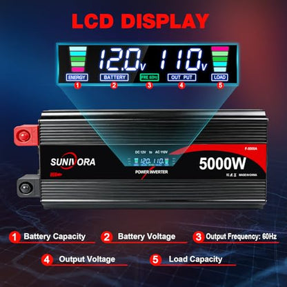 5000 Watt Power Inverter 12V to 110V