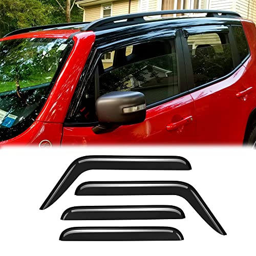 4PCS Side Window Wind Deflectors for Jeep Renegade 2015 (4 Count)