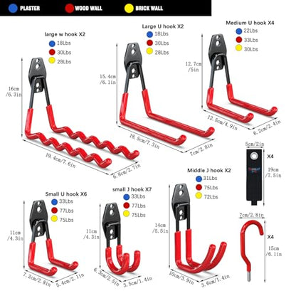 Heavy Duty Garage Hooks (31 Count)