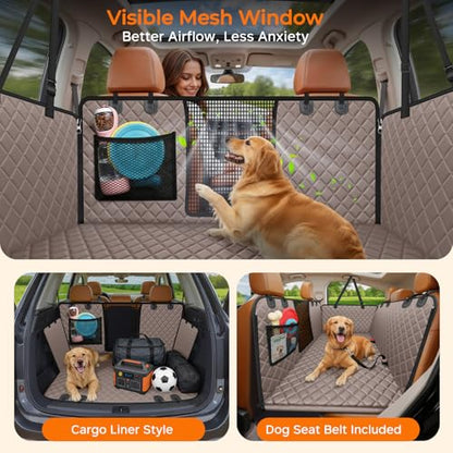 Hard Bottom Dog Car Seat Cover
