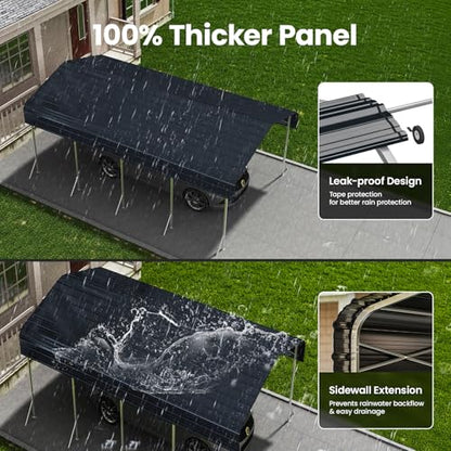 12x20' Heavy Duty Metal Carport
